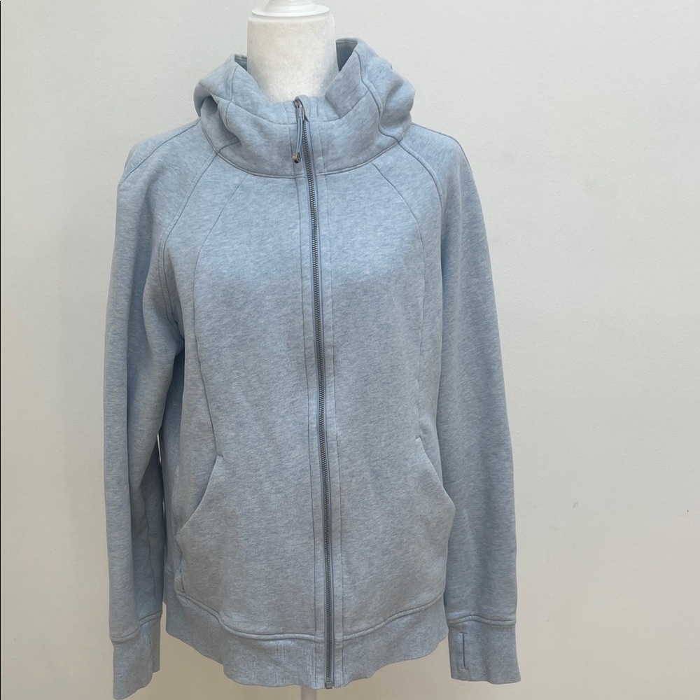 Lululemon Scuba Hoodie Fleece Heathered Blue